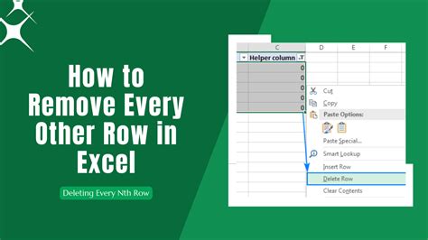 How To Delete Every Other Row In Excel: Step.
